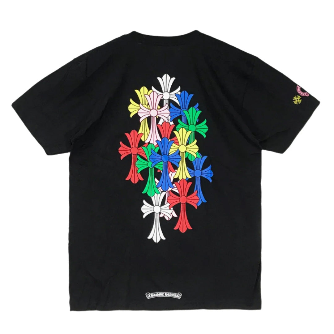 Chrome Hearts Multi Color Cross Cemetery T-Shirt Black
