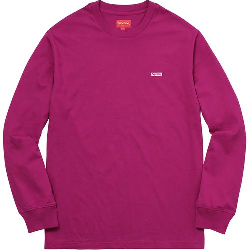 Supreme Metallic Box Logo L/S Tee Magenta