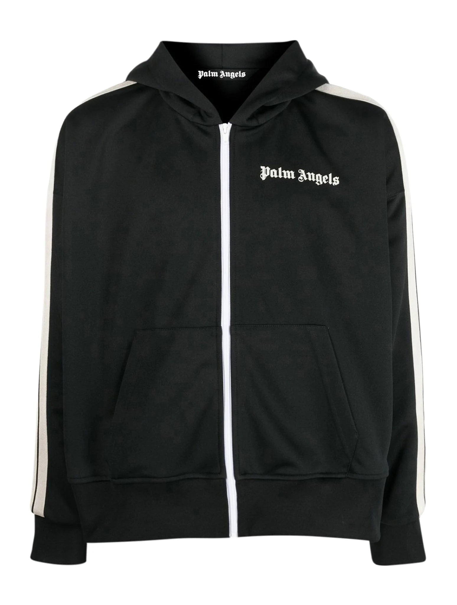 Palm Angels Hooded Track Jacket Black/Off White