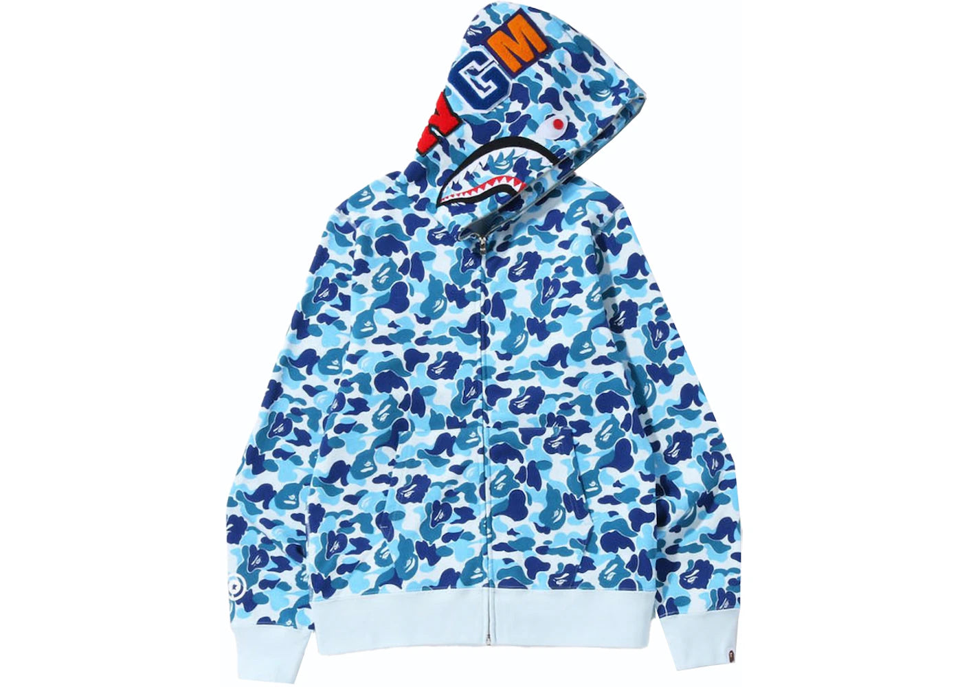 BAPE ABC Shark Full Zip Hoodie Blue