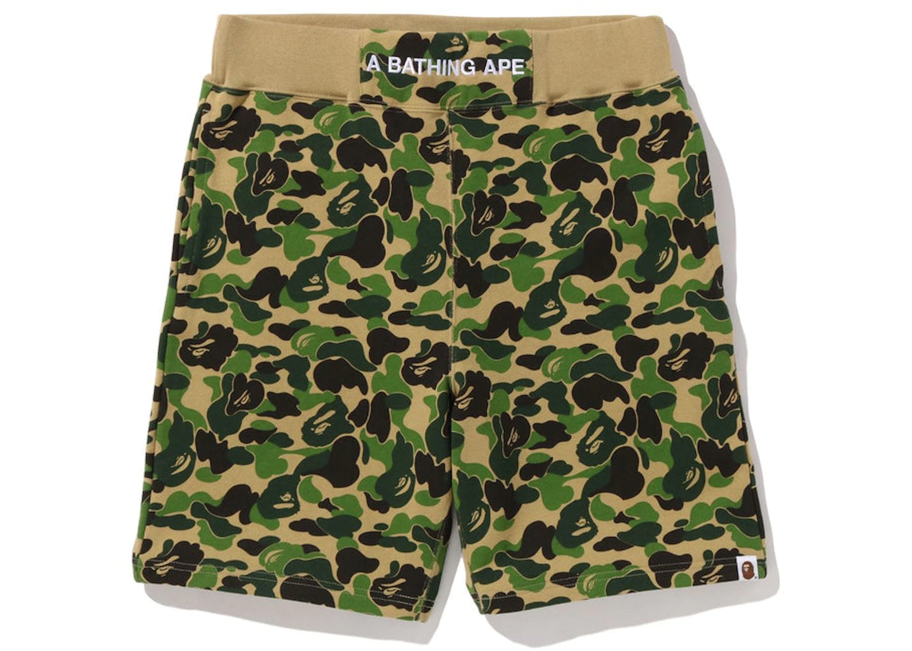 Bape ABC Camo Sweat Shorts Green