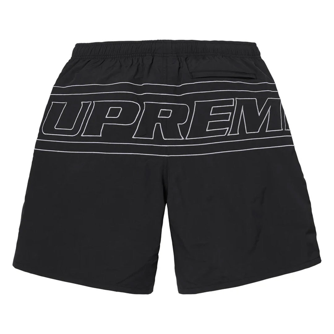 Supreme Big Logo Nylon Shorts Black