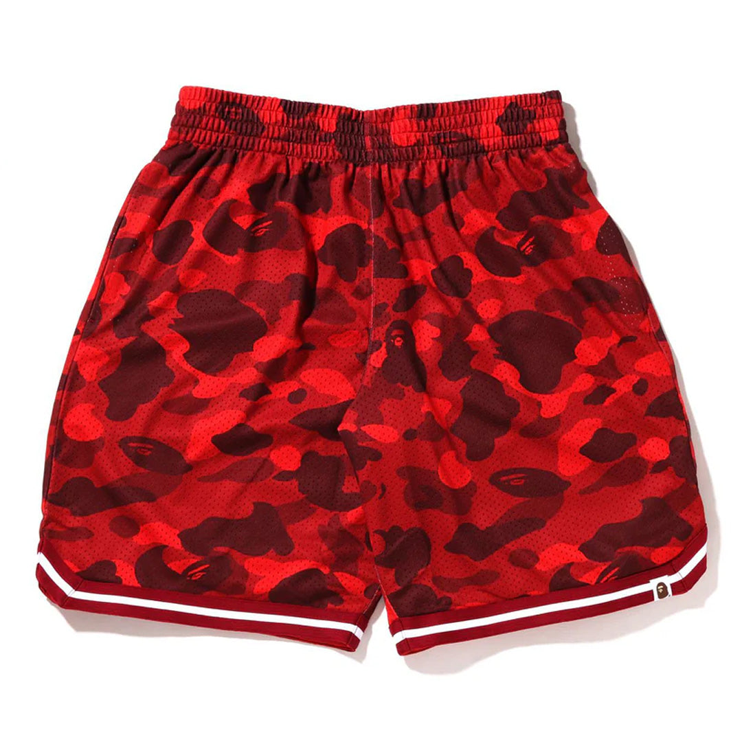 BAPE Color Camo Mesh Shorts Red