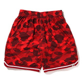 BAPE Color Camo Mesh Shorts Red