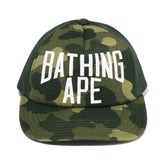 BAPE Color Camo NYC Logo Trucker Hat Green