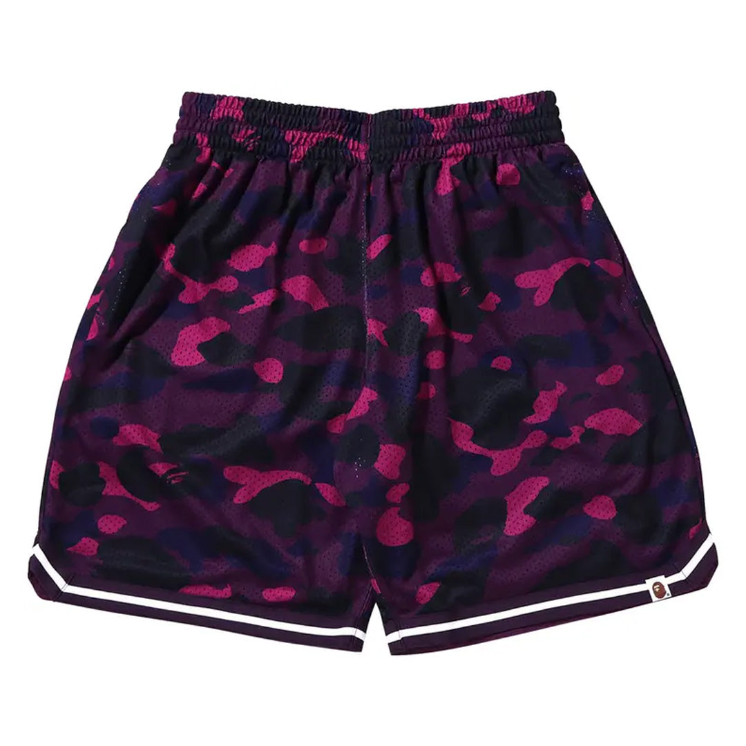 BAPE Color Camo Mesh Shorts Purple