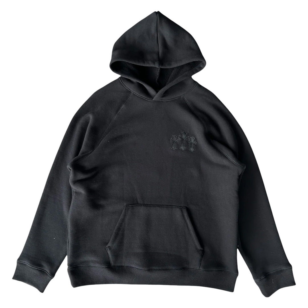 トップス CHROME HEARTS Back Arch Logo hoodie XL Chrome Hearts Triple Cross Nylon CH Logo Hoodie Black | Kenshi
