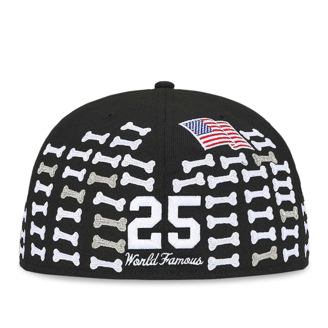 Supreme Bones Box Logo New Era 59Fifty Fitted Cap Black