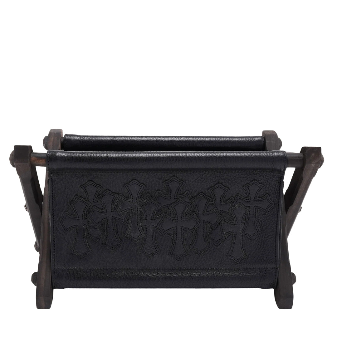 Leather Cross Patch Remote Control Holder