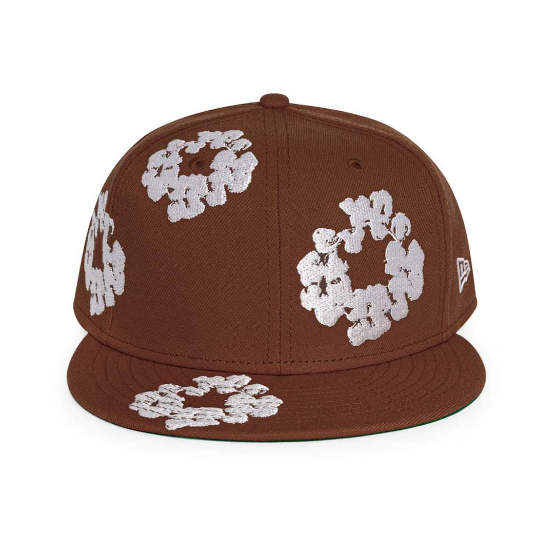 Denim Tears New Era Cotton Wreath 59/50 Cap Brown