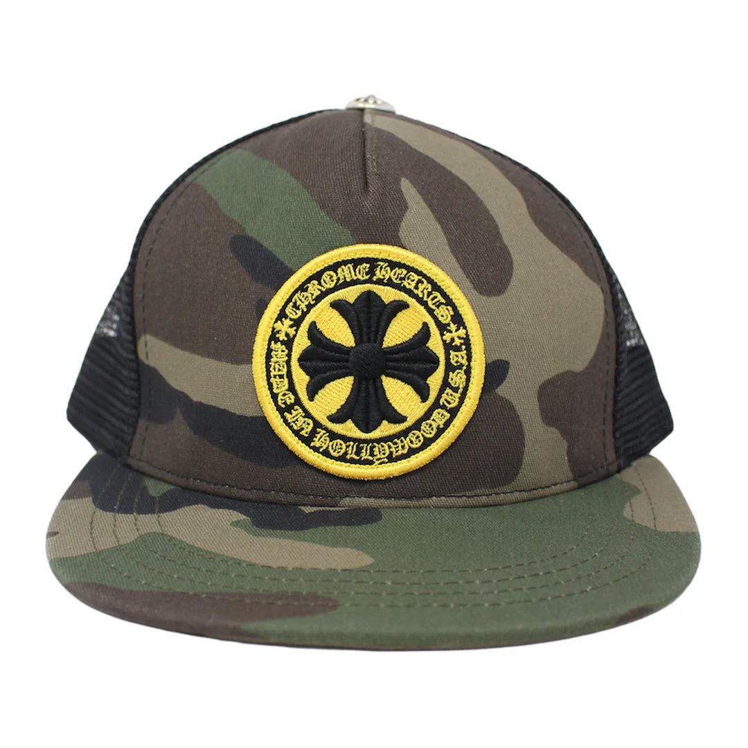 Chrome Hearts Camo Patch Trucker Hat