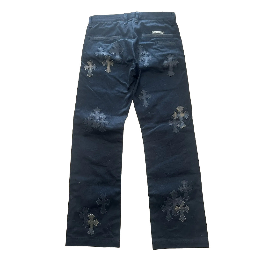 Chrome Hearts Black Camo Patch Chino Pants