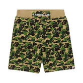 BAPE ABC Camo Sweat Shorts Green