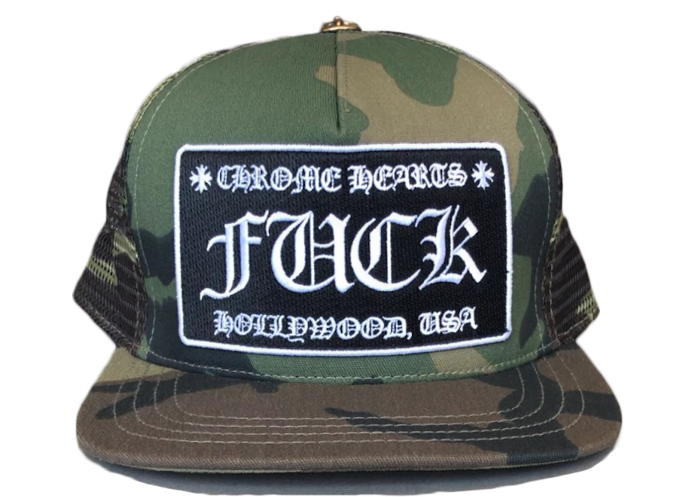 Chrome Hearts Camo F*** Hollywood Trucker Hat Kenshi Toronto