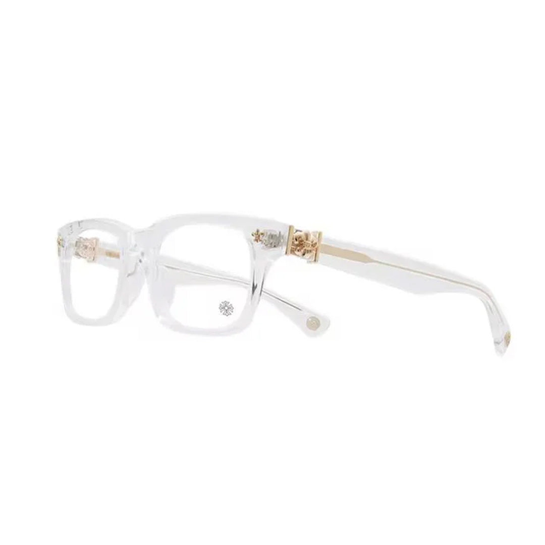 Chrome Hearts "Gittin Any?" Clear/Gold Glasses