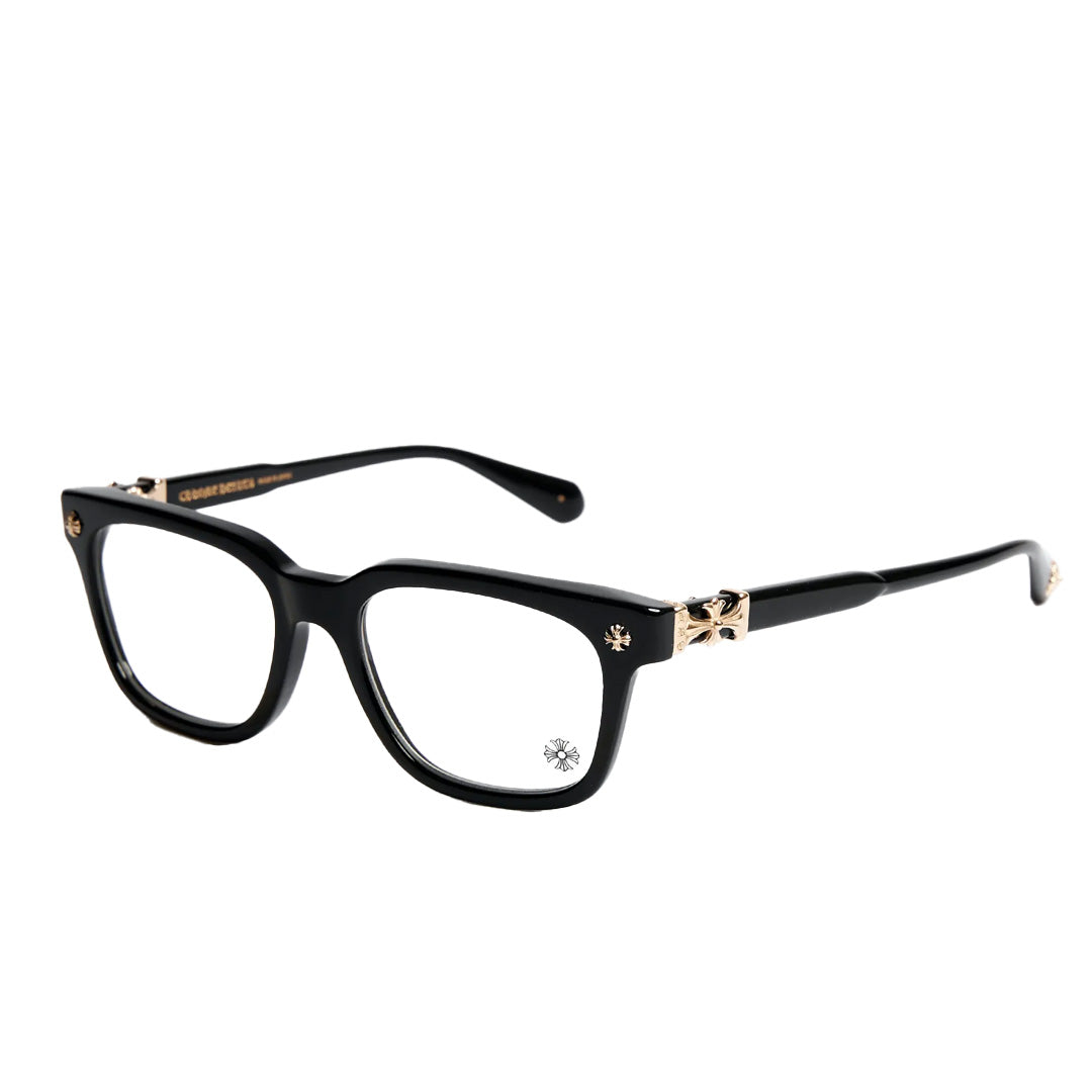 Chrome Hearts Cox Ucker Black Gold Glasses Kenshi