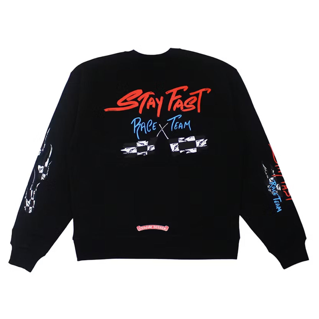 Chrome Hearts Matty Boy Stay Fast Crewneck Black