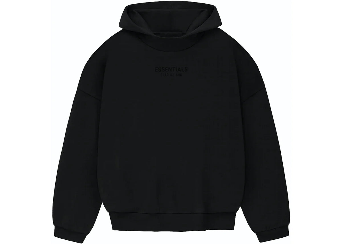 Fear of God Essentials Jet Black Hoodie
