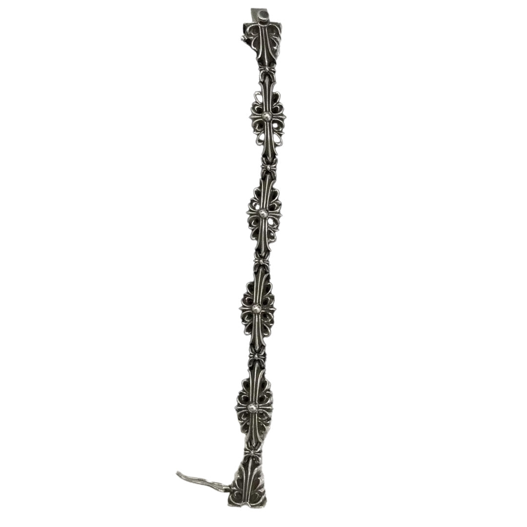 Chrome Hearts Floral Cross Bracelet 5 Link