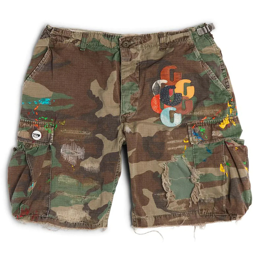 Gallery Dept. G Patch Woodland Camo Cargo Shorts