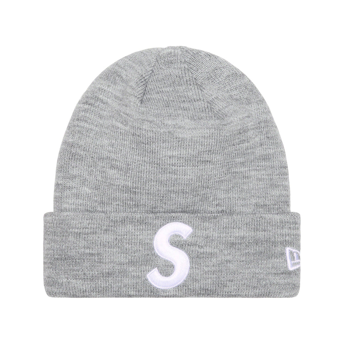 Supreme New Era S Logo Beanie Heather Grey