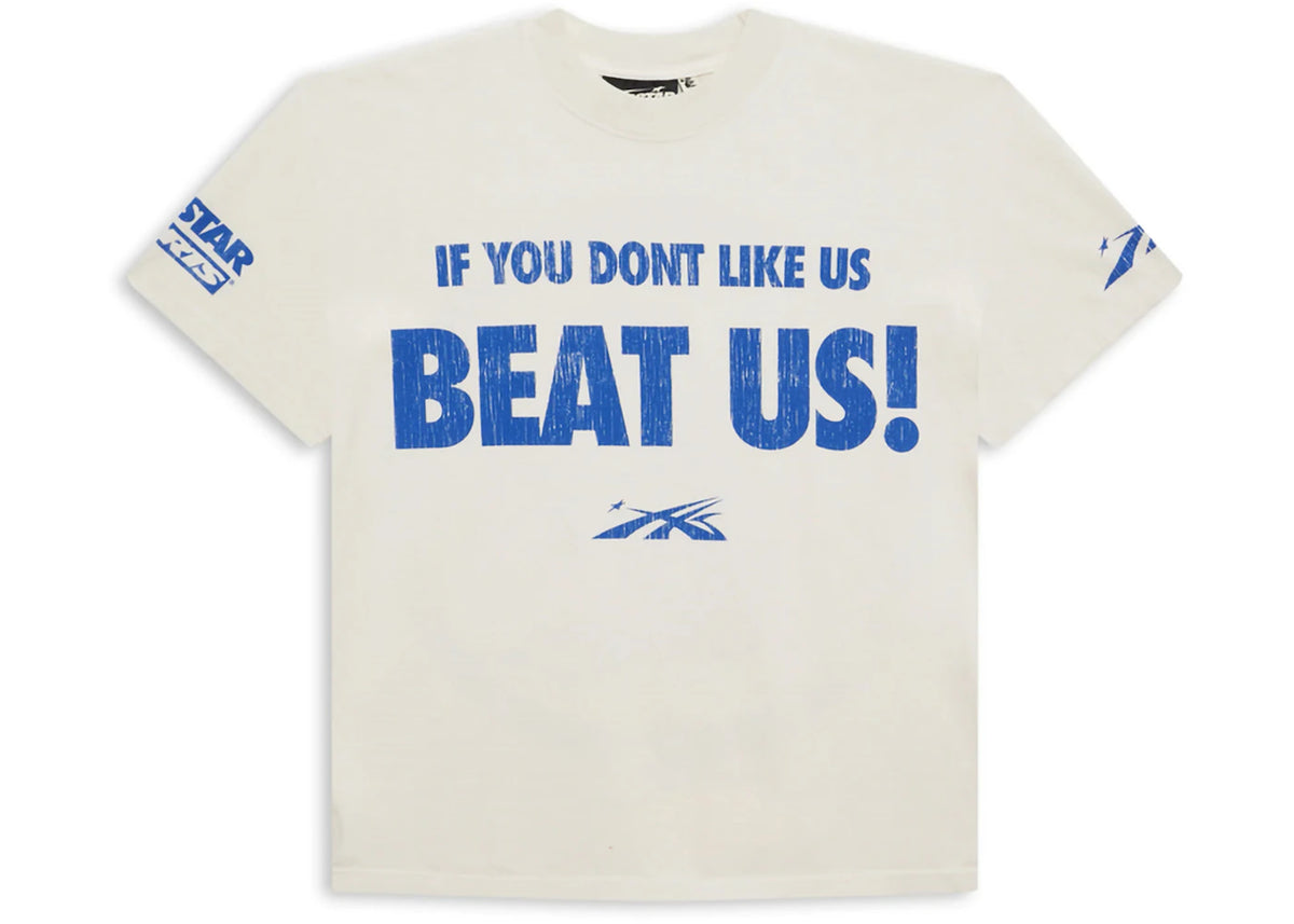 Hellstar Beat Us! T-shirt White/Blue