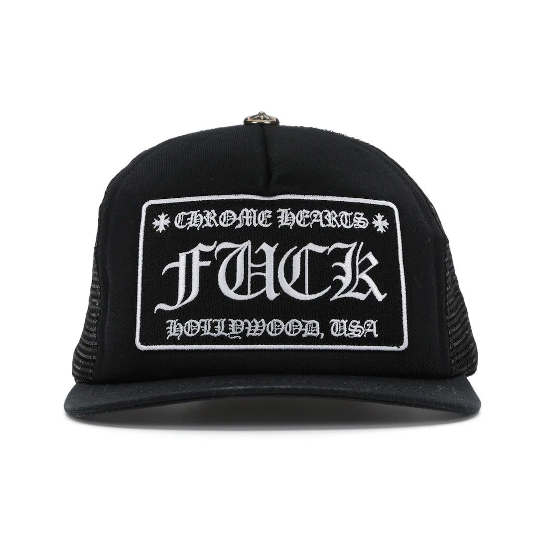 Chrome Hearts F*** Hollywood Trucker Hat Black Kenshi Toronto