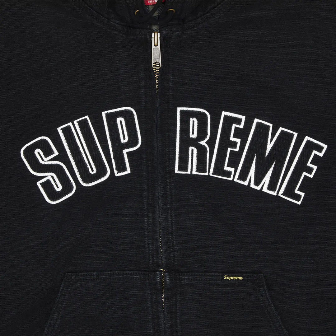 Supreme Reflective Arc Hooded Work Jacket Black