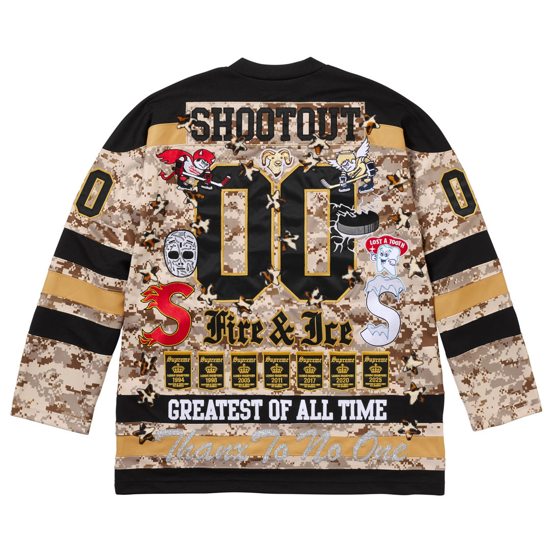 Supreme Fire & Ice Hockey Jersey Digital Camo