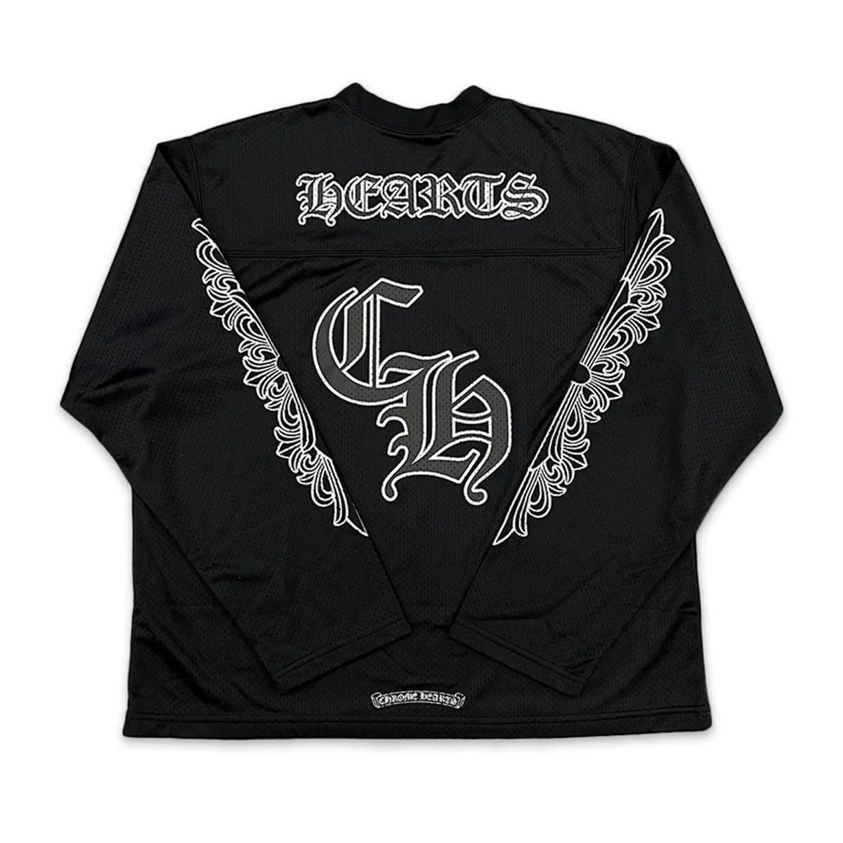 Chrome Hearts Sports Mesh Long Sleeve Jersey Black