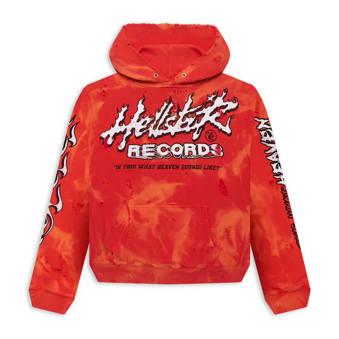 Hellstar Records Hoodie Lava Red | Kenshi