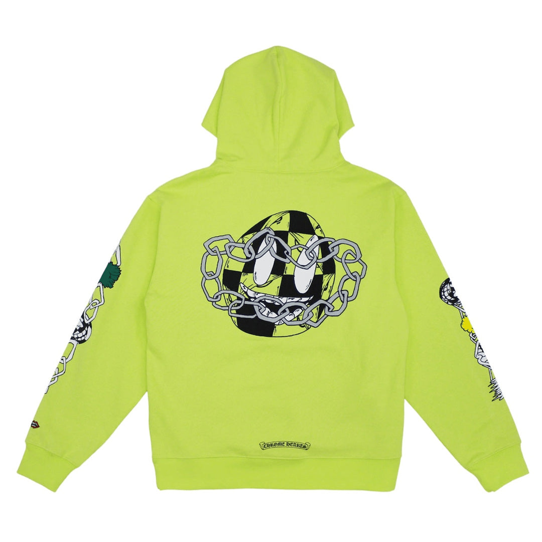 Chrome Hearts Matty Boy Link Hoodie Lime Green