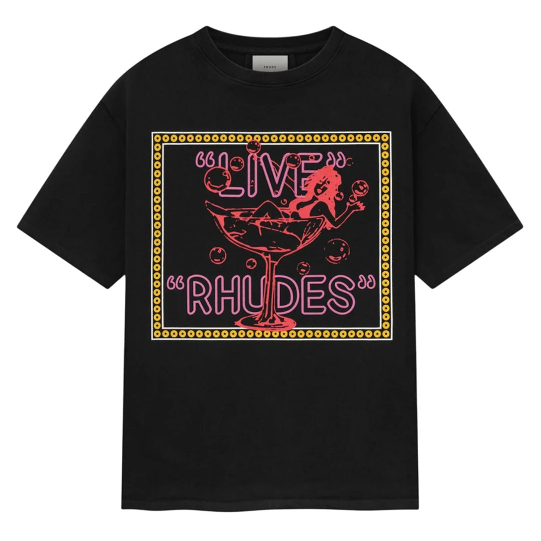 Rhude Live Rhudes T-Shirt Black