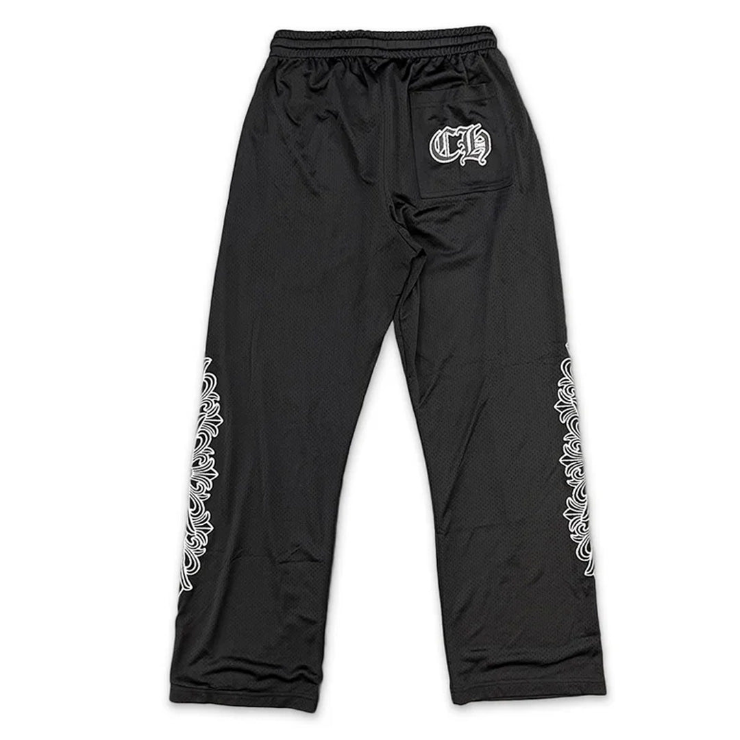 Chrome Hearts Sports Mesh Varsity Pants Black