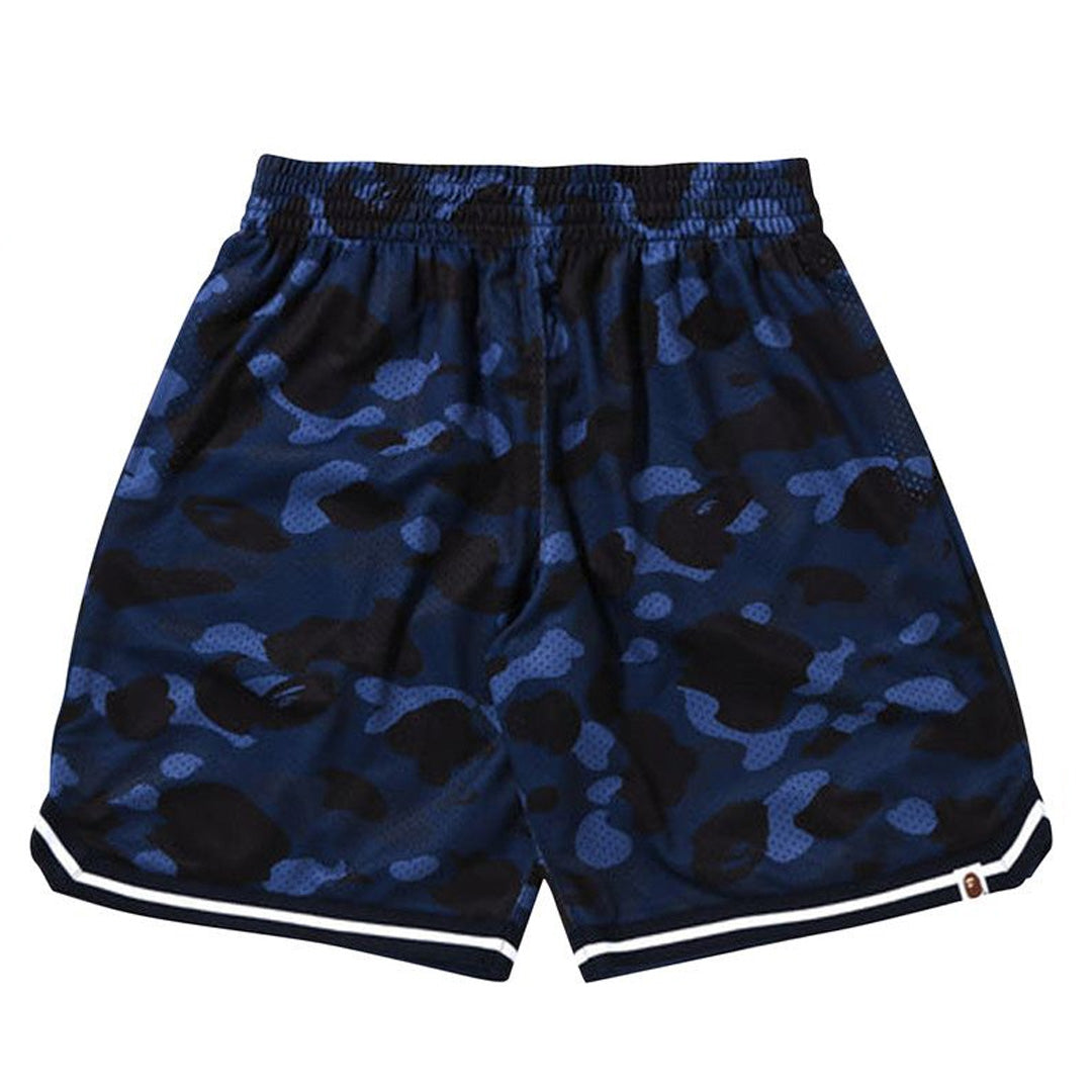 BAPE Color Camo Mesh Shorts Navy