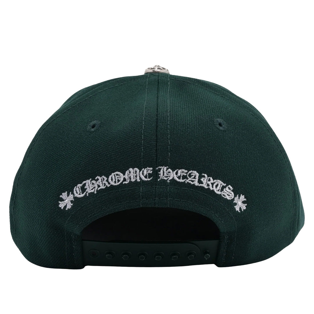 Chrome Hearts Embroidered CH Logo Baseball Hat Forest Green