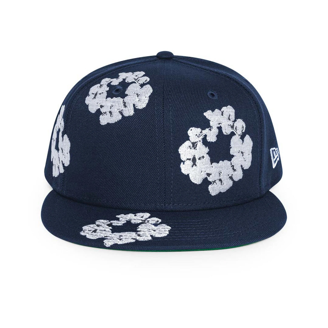 Denim Tears New Era Cotton Wreath 59/50 Cap Navy