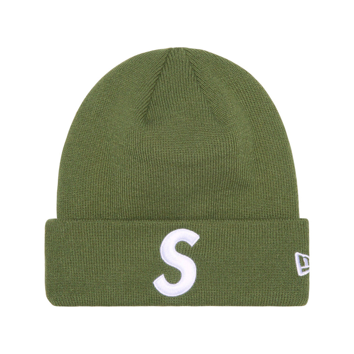 Supreme New Era S Logo Beanie Olive