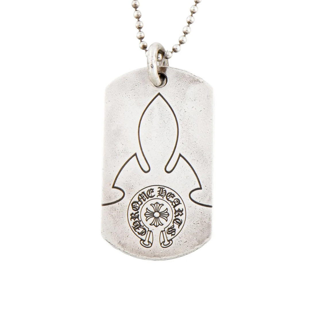 Chrome Hearts One World One Peace Dog Tag (With Chain)