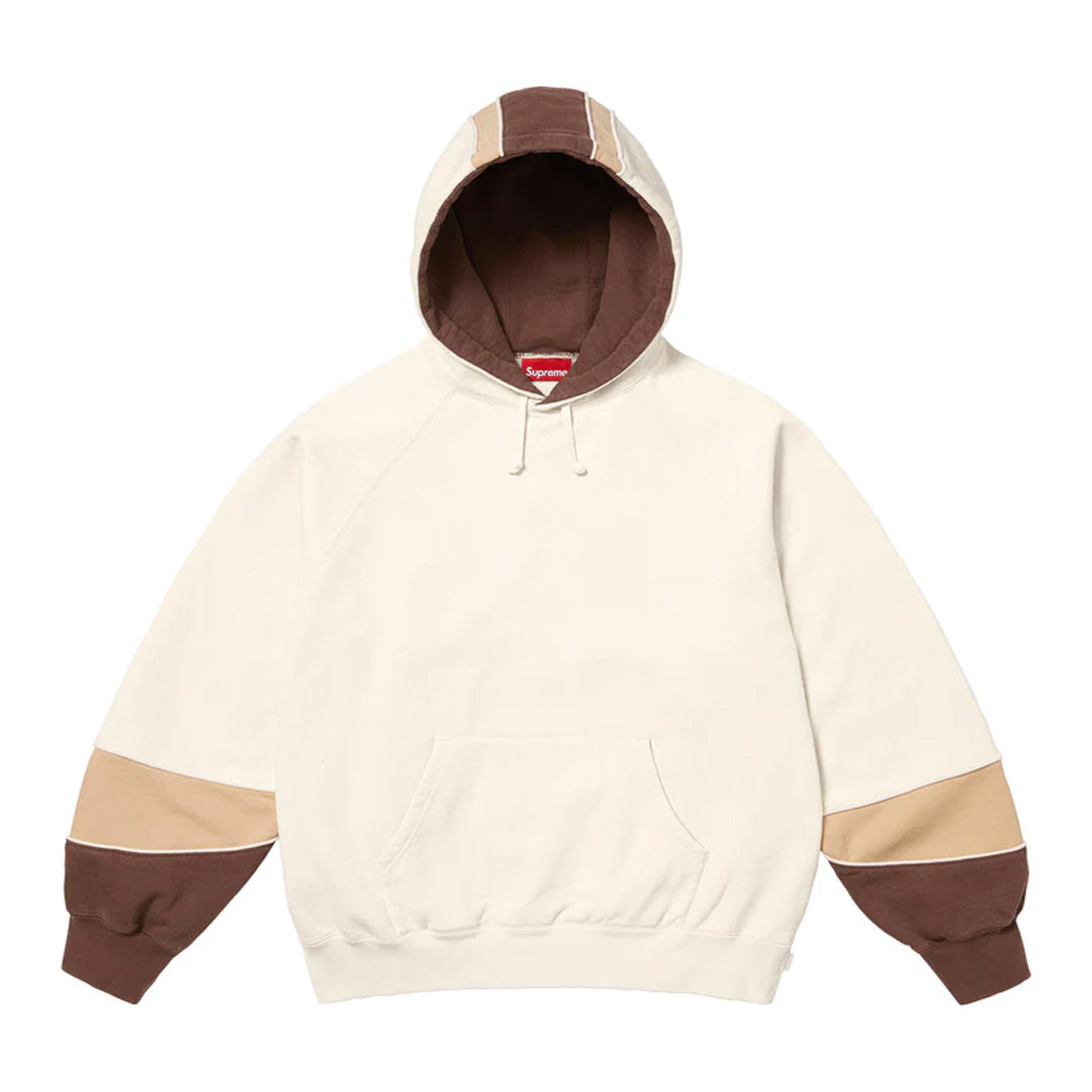Supreme Paneled Hoodie Natural
