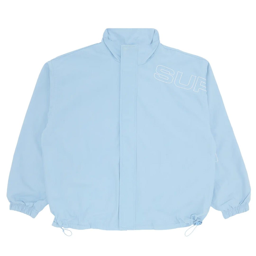 Supreme Spellout Embroidered Ripstop Track Jacket Light Blue