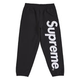 Supreme Satin Appliqué Sweatpant Black