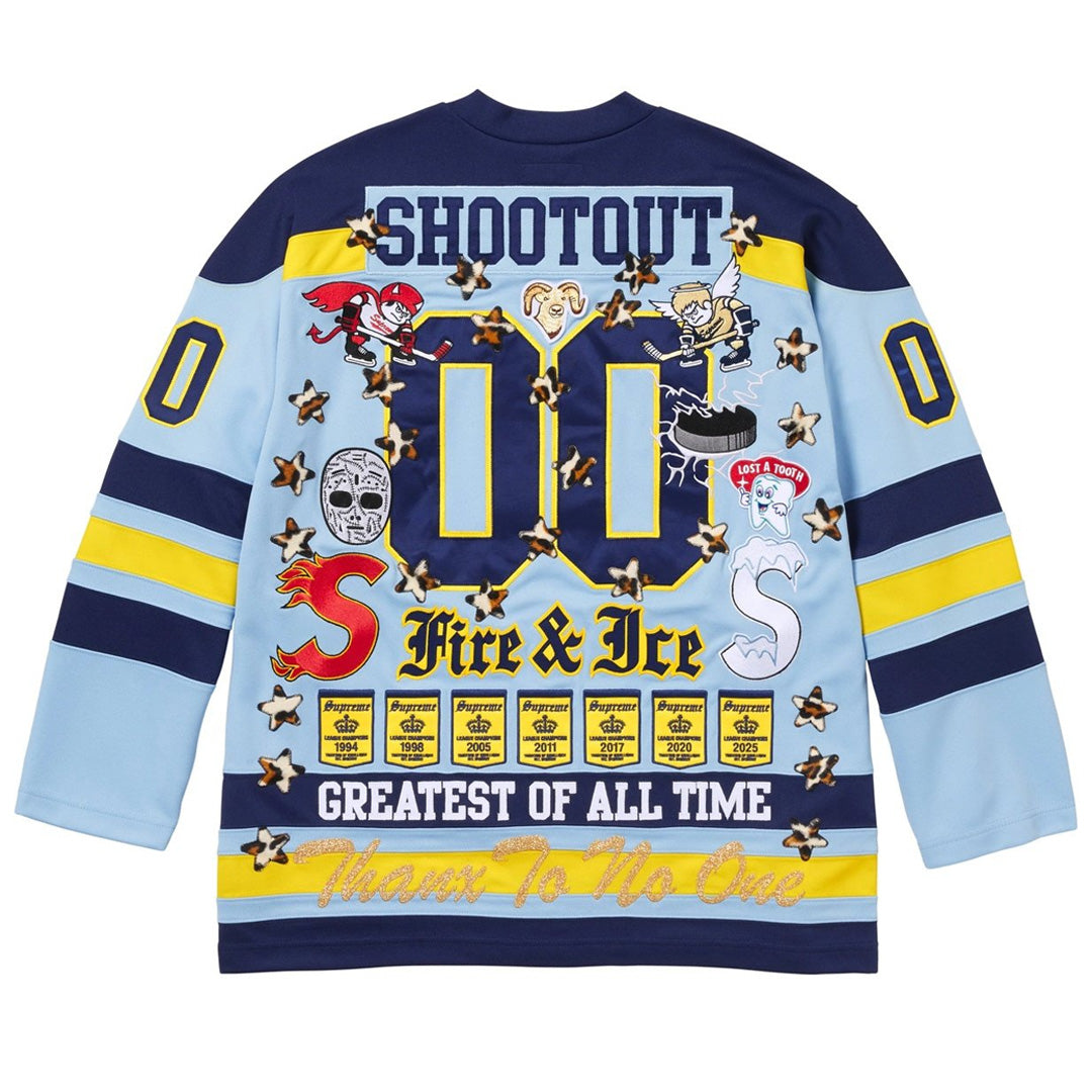 Supreme Fire & Ice Hockey Jersey Light Blue