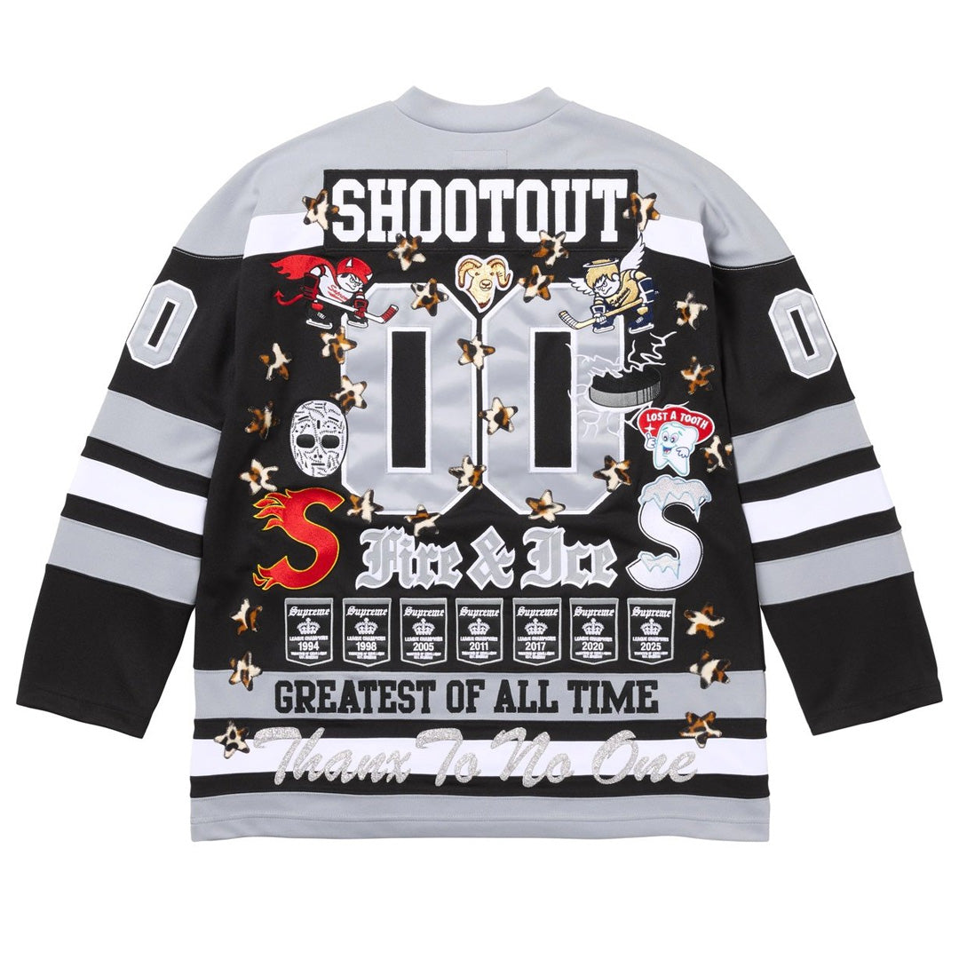 Supreme Fire & Ice Hockey Jersey Black