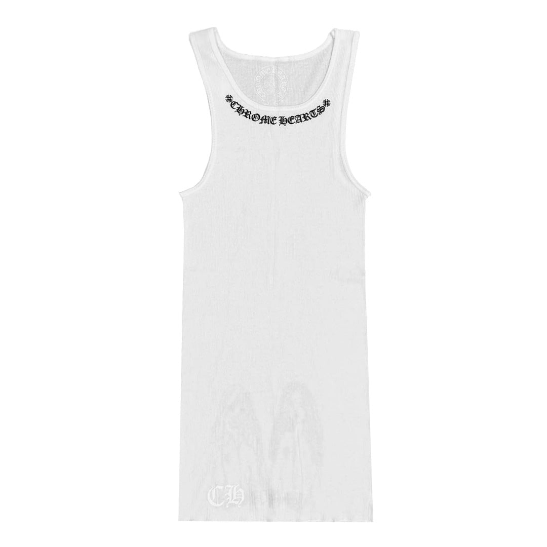 Chrome Hearts Neck Logo Miyumi Sisters White Tank Top
