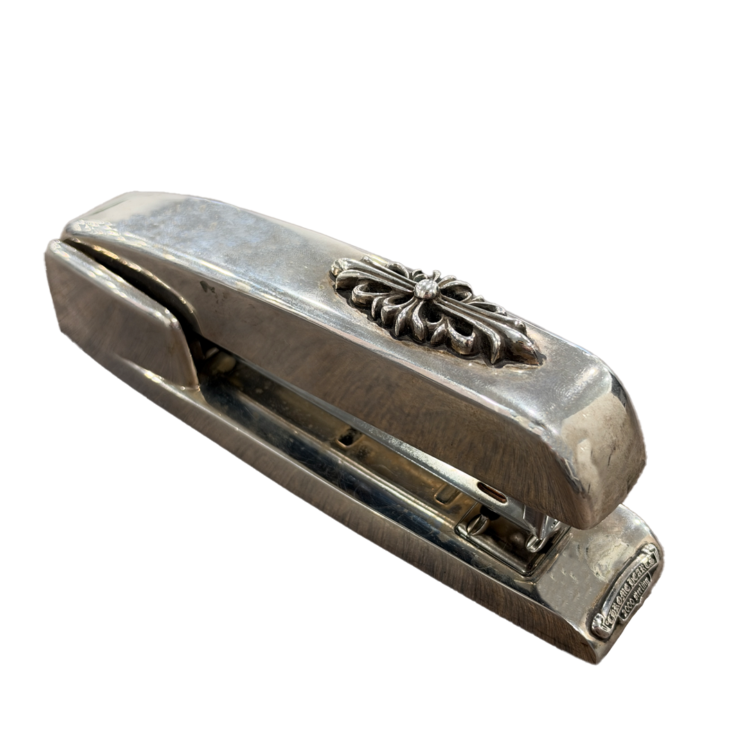 Chrome Hearts Silver Floral Stapler