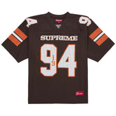 Supreme Sequin Football Jersey Brown