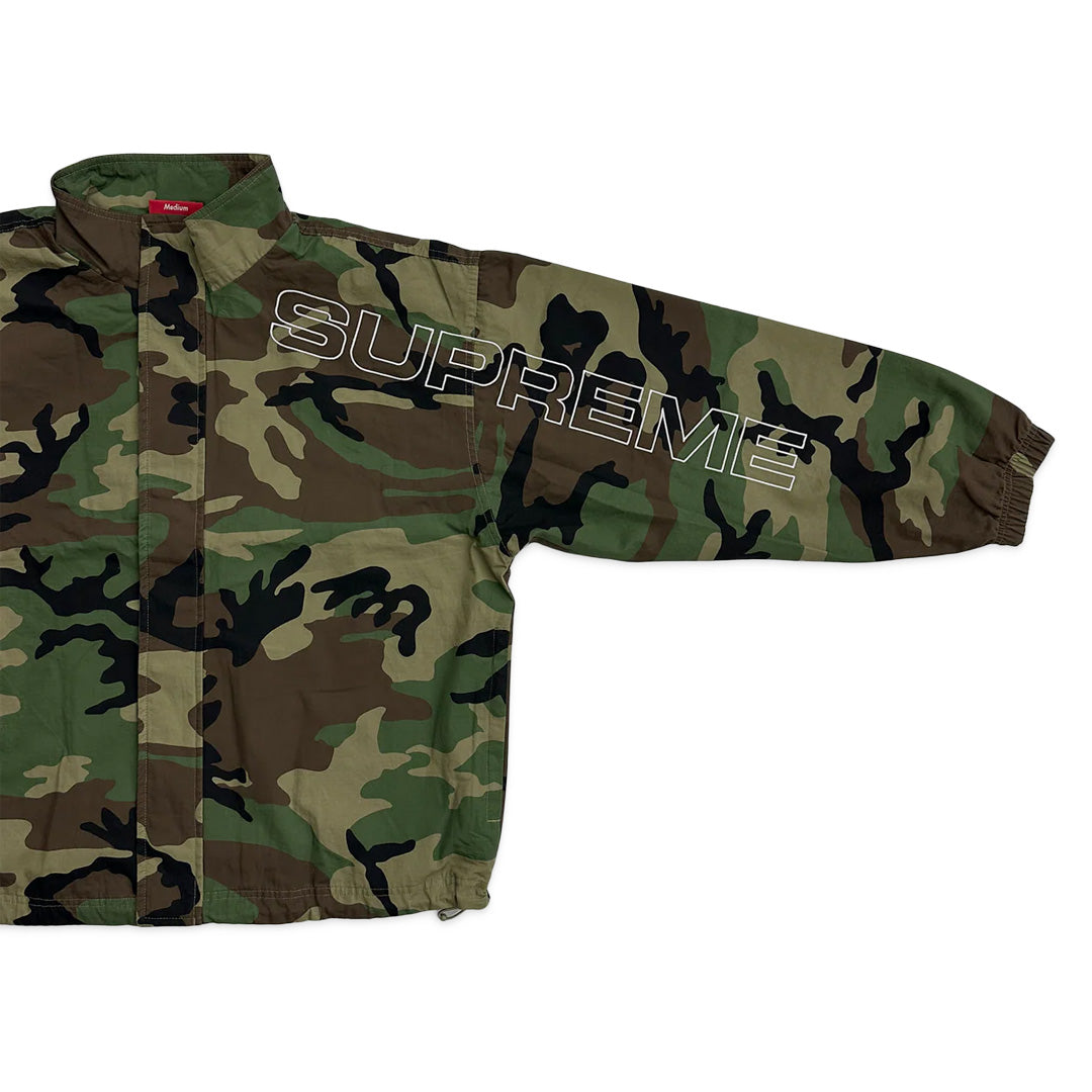Supreme Spellout Embroidered Ripstop Track Jacket Camo