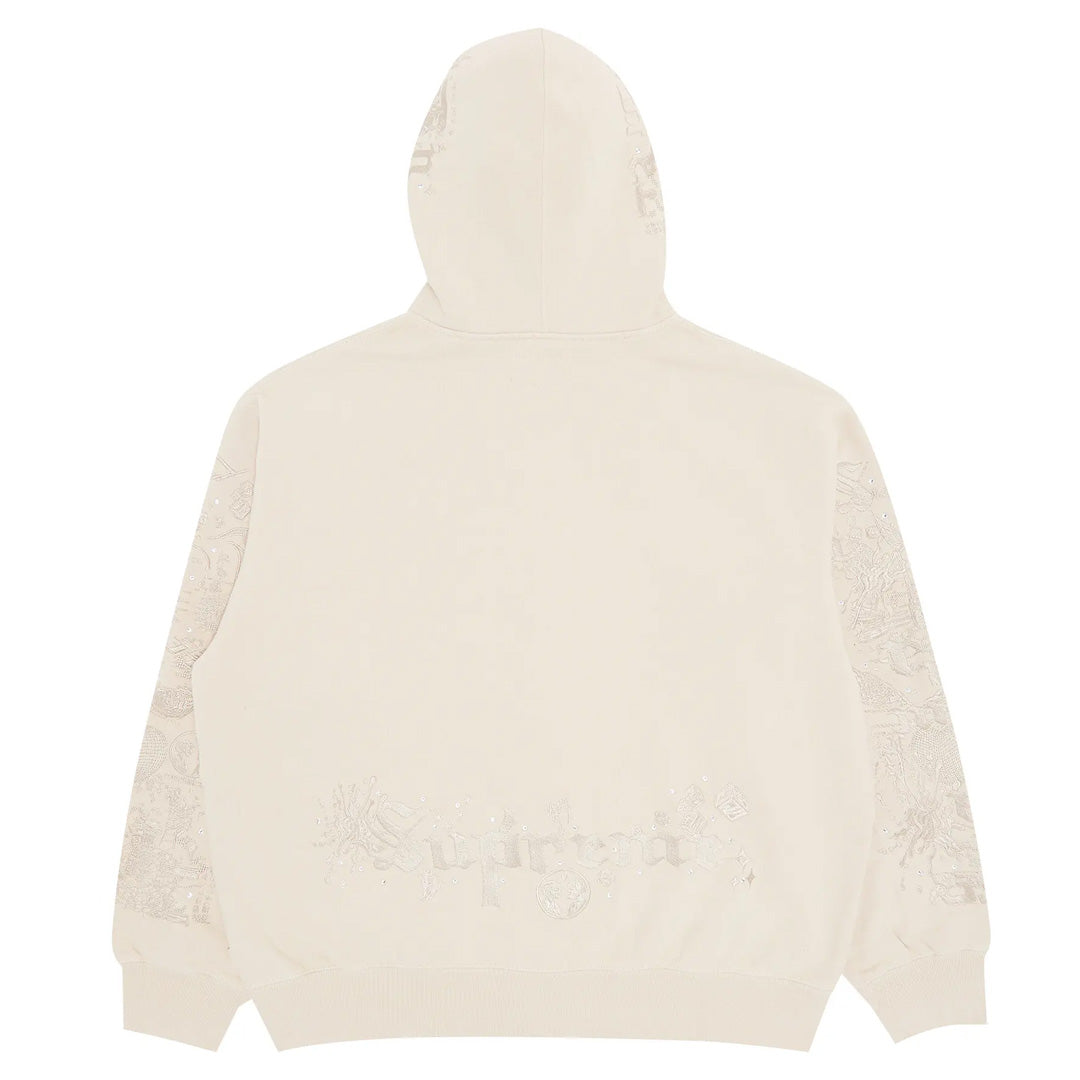 Supreme AOI Zip Up Hooded Sweatshirt Natural