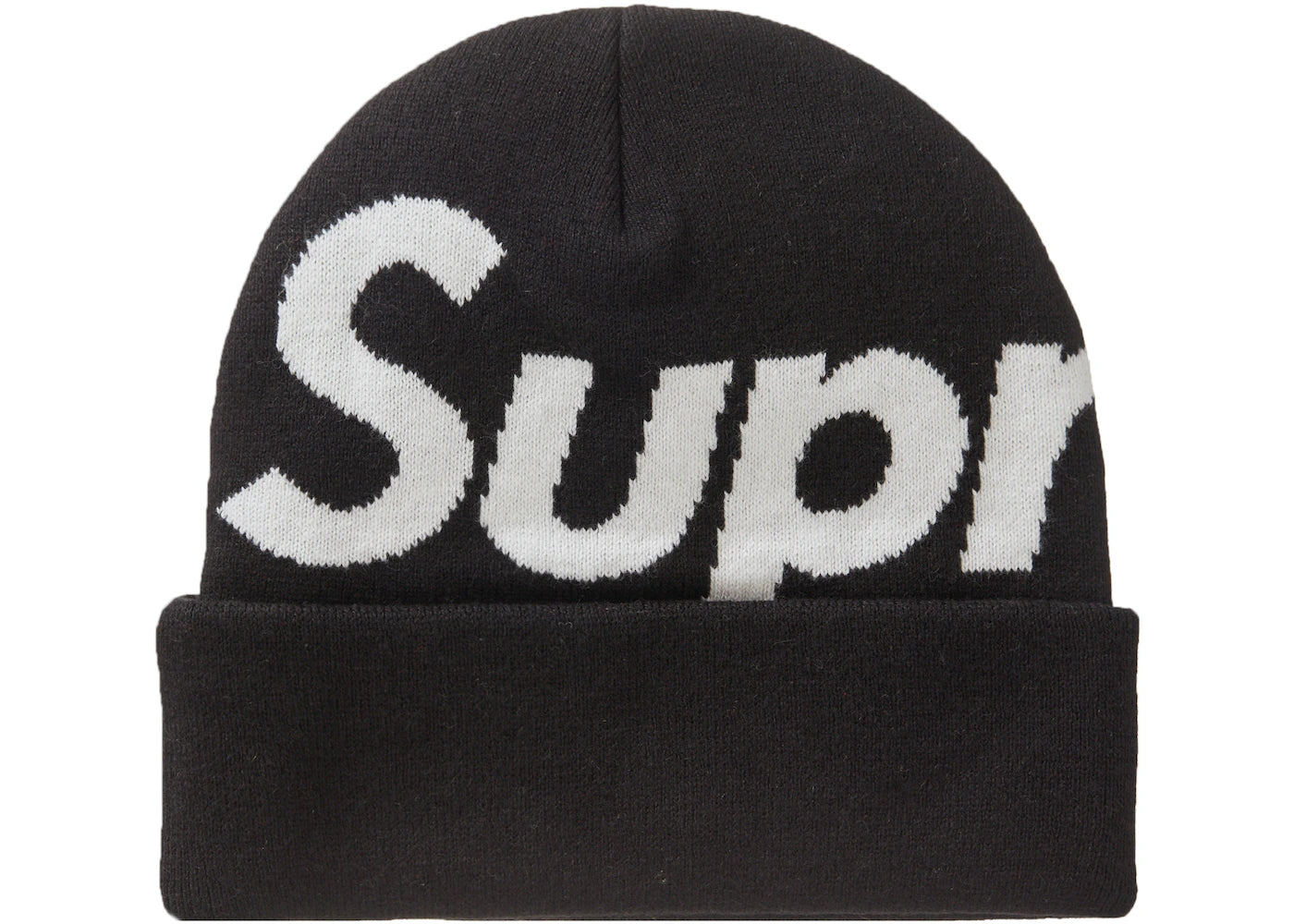 Supreme Big Logo Beanie Black